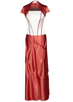 Sukienka FSU133 POMARAŃCZOWO-CEGLASTY ze sklepu fokus.pl w kategorii Sukienki - zdjęcie 57692043