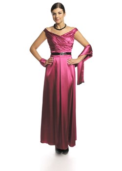 Suknia FSU733 AMARANT ŚREDNI ze sklepu fokus.pl w kategorii Sukienki - zdjęcie 57692251