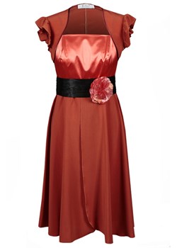 Sukienka FSU184 CEGLASTY ze sklepu fokus.pl w kategorii Sukienki - zdjęcie 57692423