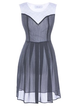 Sukienka FSU607 CZARNY + EKRI ze sklepu fokus.pl w kategorii Sukienki - zdjęcie 57693082