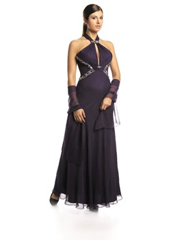 Suknia FSU720 ŚLIWKOWY CIEMNY ze sklepu fokus.pl w kategorii Sukienki - zdjęcie 57694131