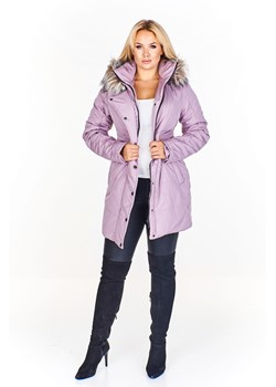 Pikowana dłuższa kurtka z kapturem ze sklepu fokus.pl w kategorii Kurtki damskie - zdjęcie 57694933
