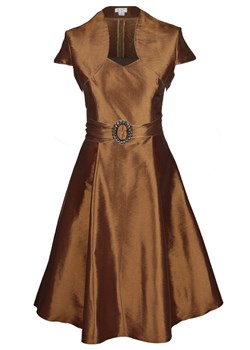 Sukienka FSU135 ZŁOTO CIEMNE ze sklepu fokus.pl w kategorii Sukienki - zdjęcie 57695733