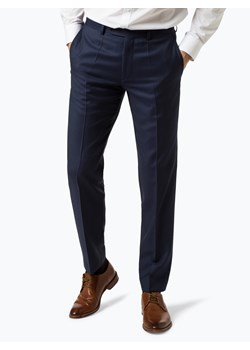Roy Robson Męskie spodnie od garnituru modułowego Mężczyźni Slim Fit wełna ze strzyży indygo jednolity ze sklepu vangraaf w kategorii Spodnie męskie - zdjęcie 60974162