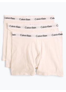 Calvin Klein Obcisłe bokserki pakowane po 3 szt. Mężczyźni Bawełna biały jednolity ze sklepu vangraaf w kategorii Majtki męskie - zdjęcie 61347773