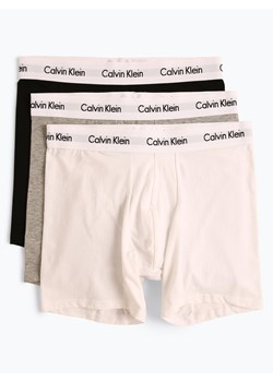 Calvin Klein Obcisłe bokserki pakowane po 3 szt. Mężczyźni Bawełna szary jednolity ze sklepu vangraaf w kategorii Majtki męskie - zdjęcie 61347774