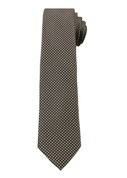 Beżowy Elegancki Krawat Męski -ALTIES- 6 cm, w Drobny Rzucik KRALTS0263 ze sklepu JegoSzafa.pl w kategorii Krawaty - zdjęcie 63017922