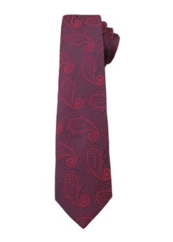 Bordowy Elegancki Krawat Męski -ALTIES- 6 cm, Paisley, Łezka KRALTS0254 ze sklepu JegoSzafa.pl w kategorii Krawaty - zdjęcie 63017930