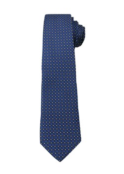 Granatowy Elegancki Krawat w Drobny Wzór Paisley -ALTIES- 6 cm, Męski KRALTS0259 ze sklepu JegoSzafa.pl w kategorii Krawaty - zdjęcie 63017984