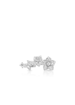Broszka srebrna z motywem kwiatowym SDL/BC085 ze sklepu W.KRUK w kategorii Broszki - zdjęcie 63801634
