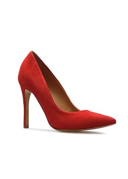 Czółenka Laura Messi 1909/965 Czerwone zamsz ze sklepu Arturo-obuwie w kategorii Czółenka - zdjęcie 63983583