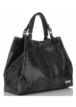Shopper bag Vittoria Gotti bez dodatków brązowa mieszcząca a4  ze sklepu PaniTorbalska w kategorii Torby Shopper bag - zdjęcie 64674944