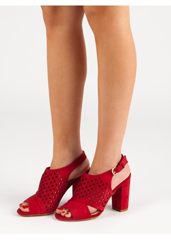 CzasNaButy sandały damskie na wysokim obcasie z klamrą na słupku na lato eleganckie 