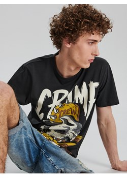 Cropp - Koszulka z grafiką - szary ze sklepu Cropp w kategorii T-shirty męskie - zdjęcie 65426313