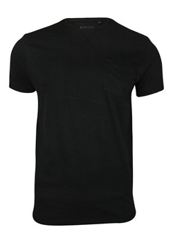 Czarny Bawełniany T-Shirt (Koszulka) z Kieszonką, Bez Nadruku - Brave Soul, Męski TSBRSSS19ARKHAMblack ze sklepu JegoSzafa.pl w kategorii T-shirty męskie - zdjęcie 65546200