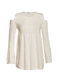 Tunika   Veva beżowa casual gładka 