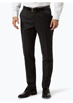 Andrew James New York Męskie spodnie od garnituru modułowego Mężczyźni Regular Fit antracytowy jednolity ze sklepu vangraaf w kategorii Spodnie męskie - zdjęcie 68763973