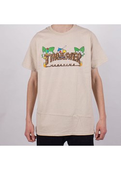 T-shirt męski Thrasher z napisami młodzieżowy z krótkim rękawem 