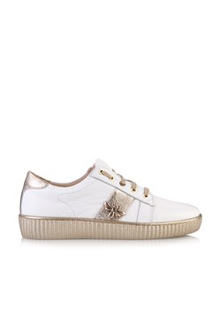 Półbuty damskie Arturo Vicci białe skórzane 