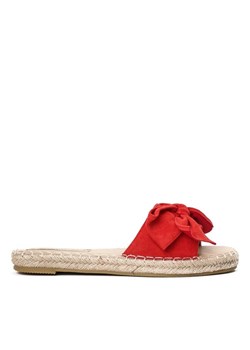 Royalfashion.pl espadryle damskie płaskie bez zapięcia czerwone 