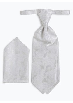 Wilvorst - Krawat męski i poszetka, beżowy ze sklepu vangraaf w kategorii Krawaty - zdjęcie 72028002
