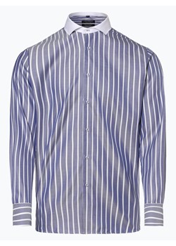 Koszula męska Van Graaf niebieska z włoskim kołnierzykiem 