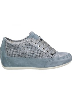 Sneakersy damskie Igi&Co sportowe na koturnie na wiosnę niebieskie gładkie 