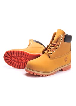 Buty zimowe męskie Timberland żółte wiązane militarne skórzane 