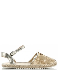 Espadryle damskie Raxmax z klamrą z tkaniny w kwiaty 