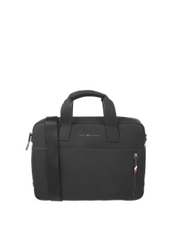 Torba na laptopa Tommy Hilfiger ze skóry ekologicznej 