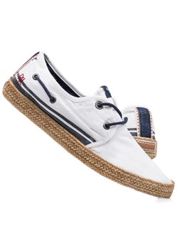 Espadryle męskie białe młodzieżowe 