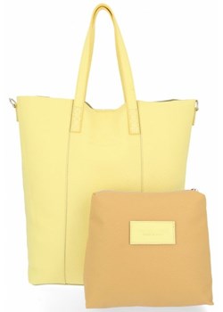 Uniwersalna Torebka Skórzana Shopper włoskiej firmy Vittoria Gotti Limonka (kolory) ze sklepu PaniTorbalska w kategorii Torby Shopper bag - zdjęcie 73118772