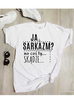 koszulka z napisem ze sklepu Time For Fashion w kategorii Bluzki damskie - zdjęcie 73204952