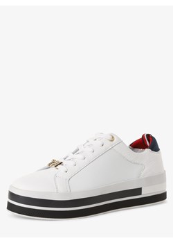 Trampki damskie Tommy Hilfiger białe sznurowane z aplikacjami  casual 