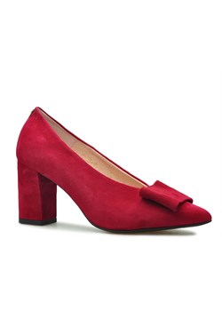 Czółenka Sala 9414/1432 Czerwone zamsz ze sklepu Arturo-obuwie w kategorii Czółenka - zdjęcie 73324203