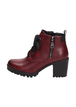 Botki Suzana na zamek gładkie na obcasie 