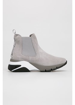 Botki Tamaris gładkie skórzane 