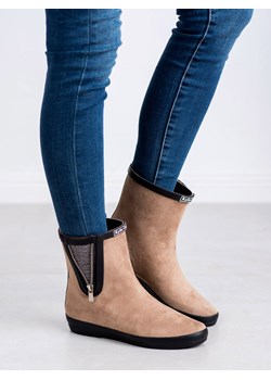 Kalosze damskie CzasNaButy gładkie casualowe z niską cholewką 