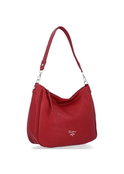 Shopper bag David Jones matowa ze skóry ekologicznej elegancka na ramię 