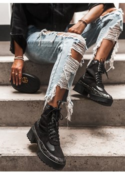 Workery damskie Selfieroom sznurowane jesienne casualowe 