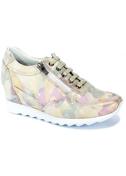 Wielokolorowe sneakersy damskie Boccato sportowe na platformie 