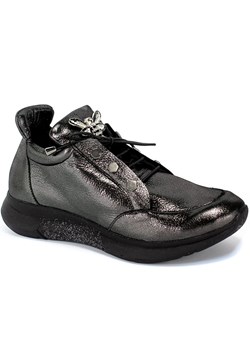 Sneakersy damskie Boccato bez wzorów czarne na platformie 