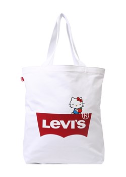 Levi's shopper bag biała bez dodatków na ramię 