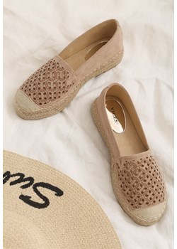 Espadryle damskie Born2be gładkie różowe bez zapięcia na lato 