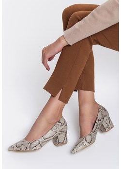 Wielokolorowe czółenka Renee ze szpiczastym noskiem eleganckie 