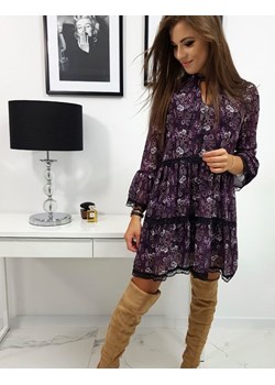 Sukienka Dstreet z dekoltem v dzienna prosta 