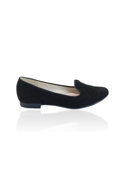 Półbuty damskie casualowe bez wzorów skórzane 