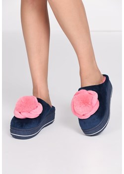 Kapcie damskie Born2be bez wzorów na zimę 