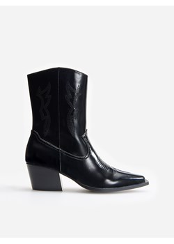 Botki Reserved casual bez wzorów 