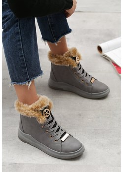 Sneakersy damskie Born2be sznurowane płaskie sportowe 